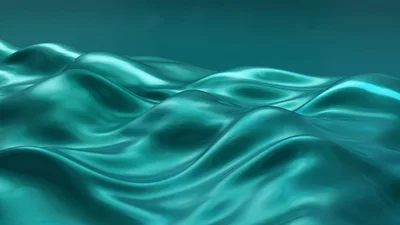 Abstract Liquid Surface With Smooth Color Gradient Transitions