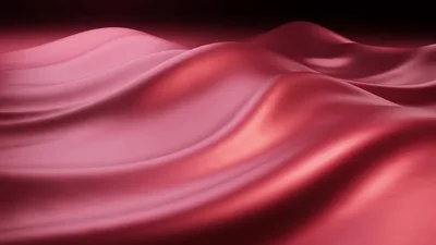 Abstract Liquid Metal Waves Flowing In Gradient Colors