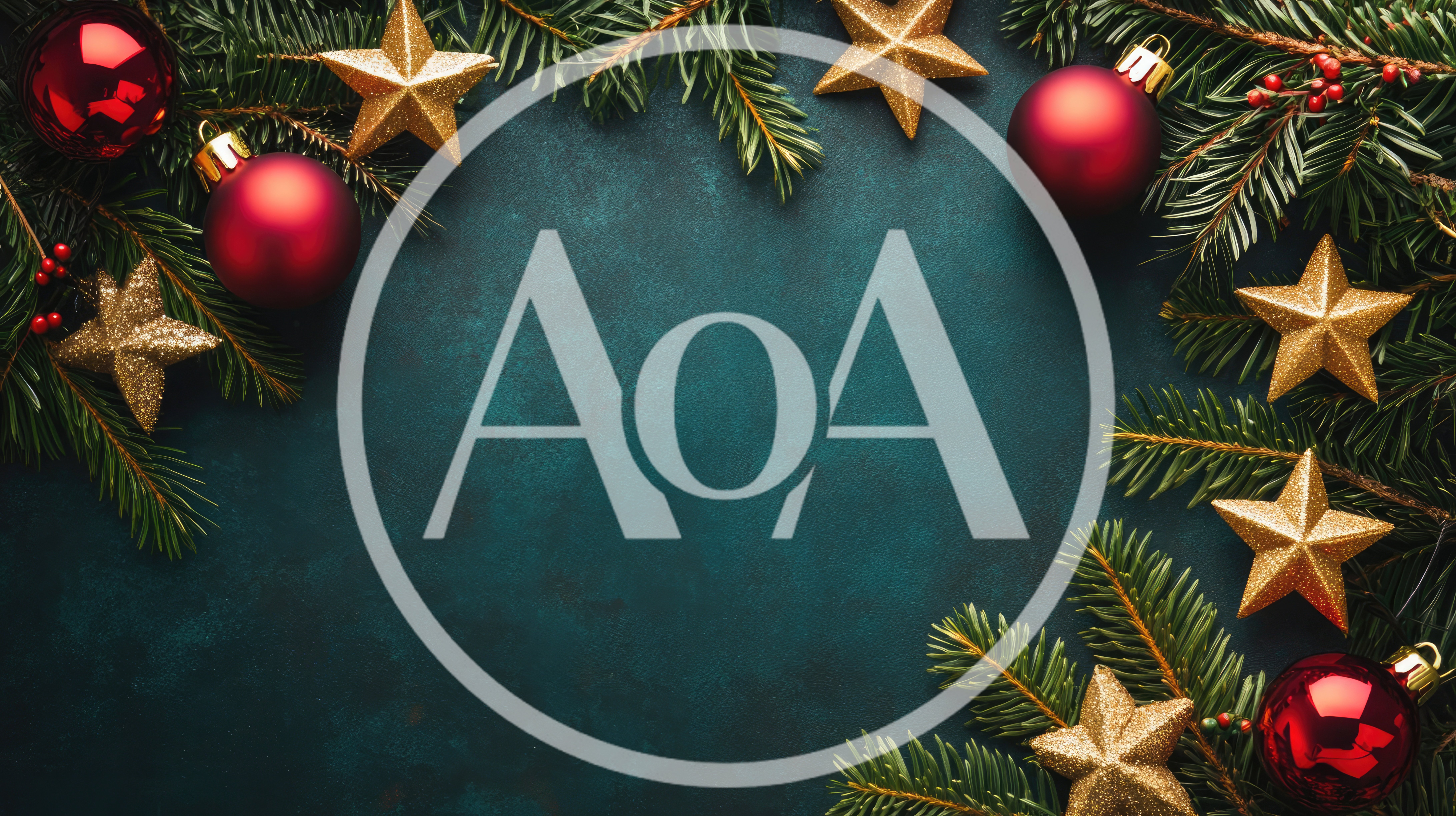 Christmas Holiday Background With Ornaments And Pine Branches