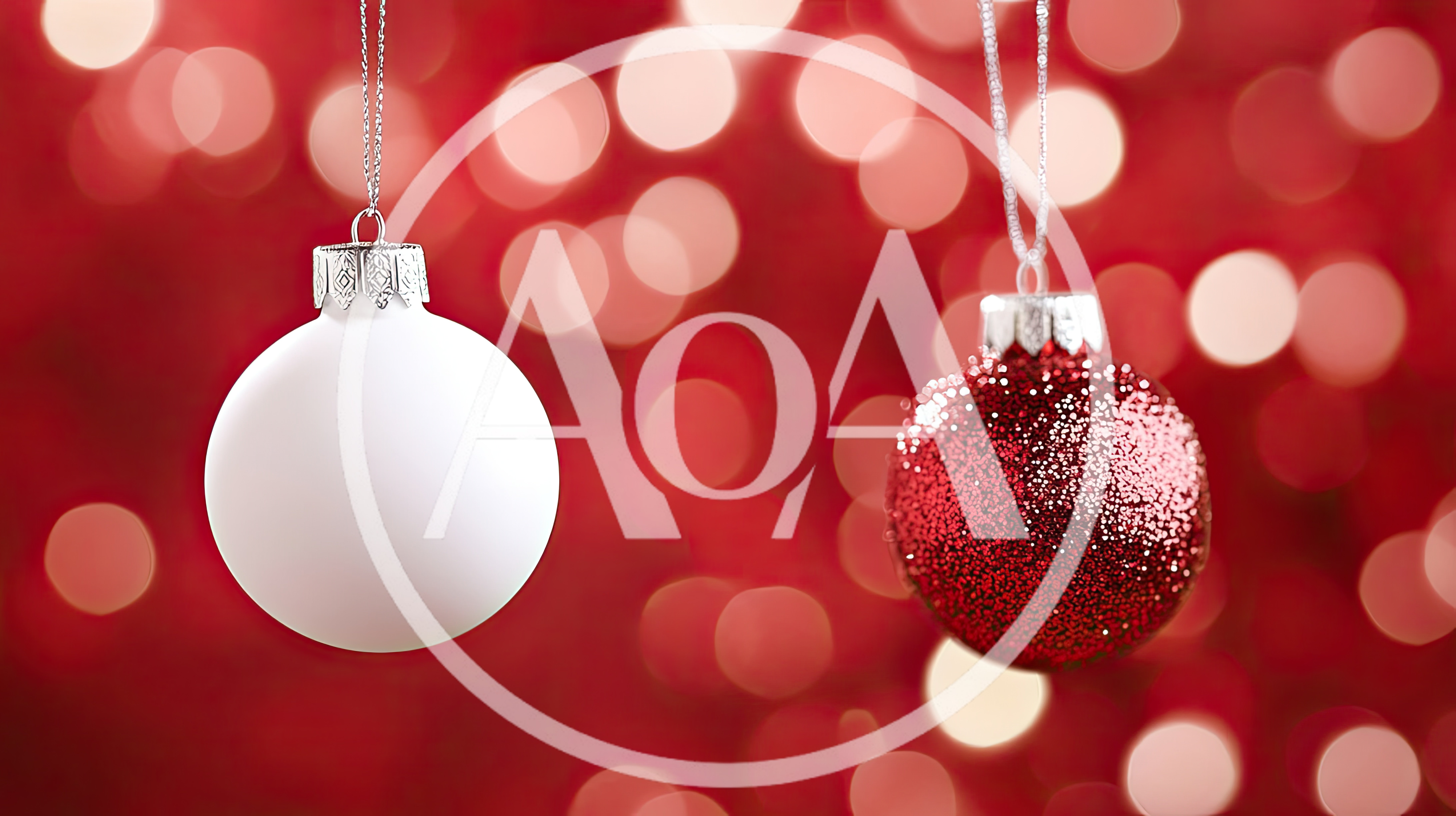 White And Red Glitter Christmas Ornaments Hanging