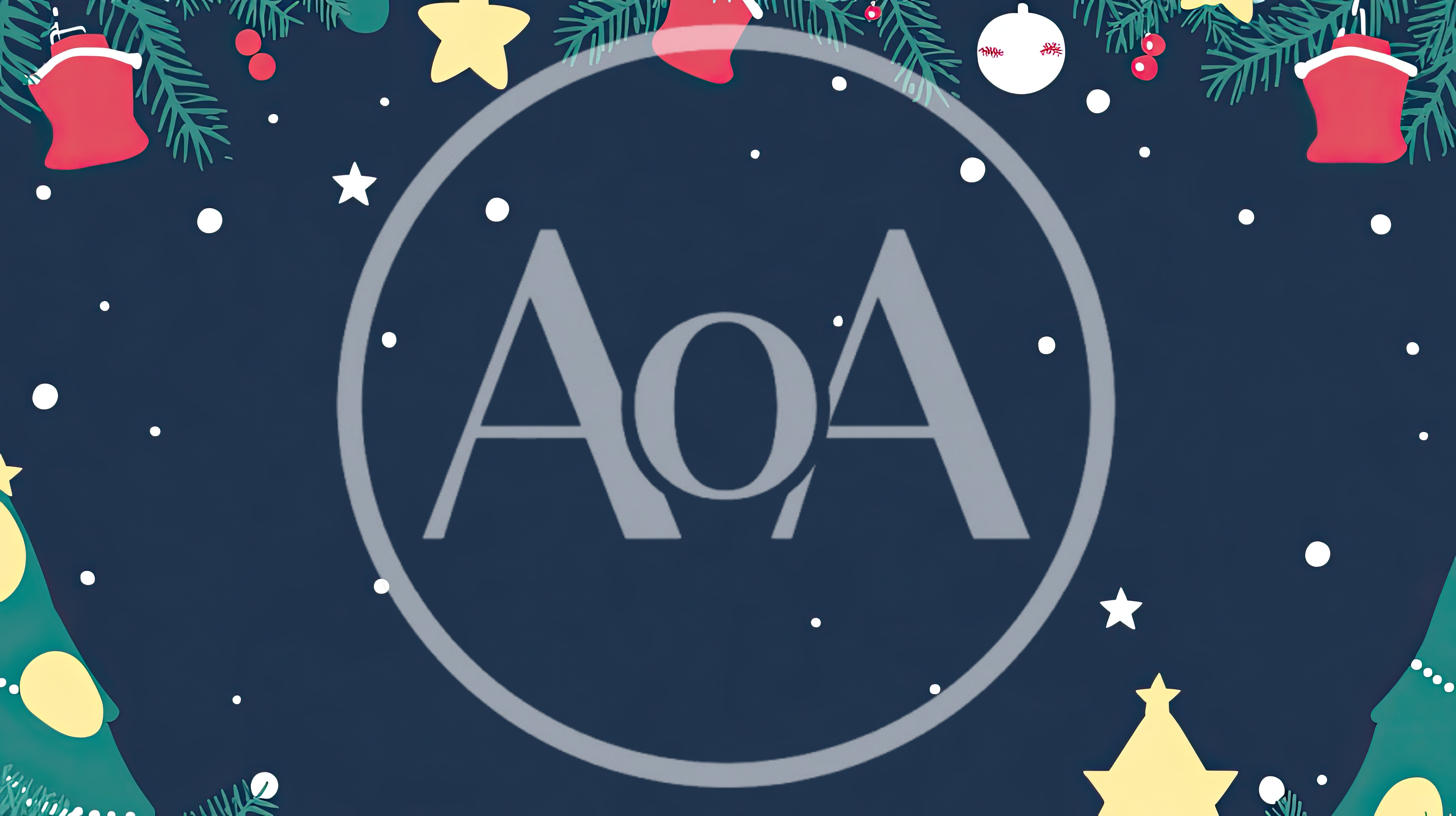 Christmas Holiday Background With Festive Decorations