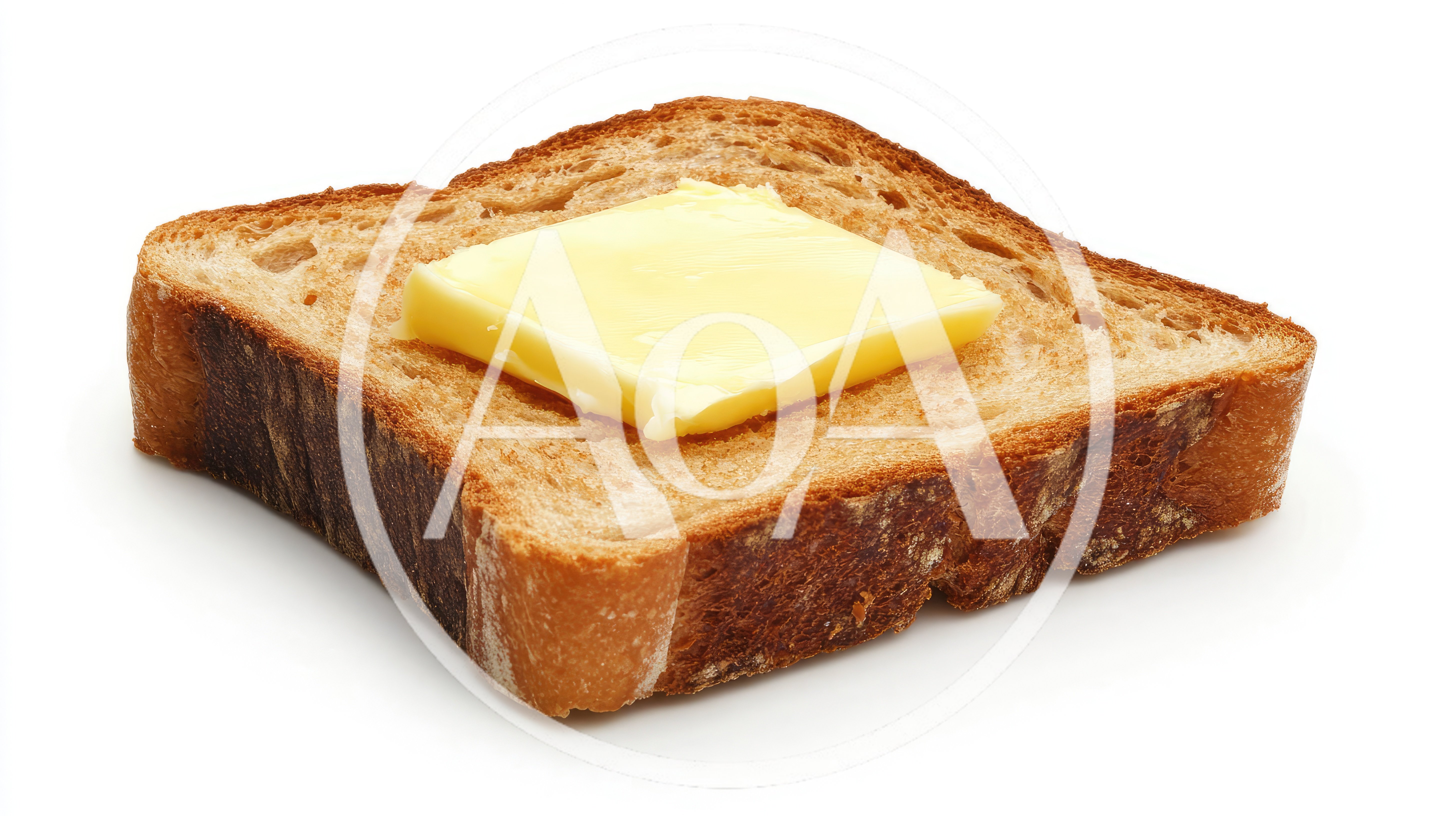 Single Slice Of Toasted Bread With Butter