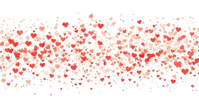 Red And Pink Heart Confetti Background
