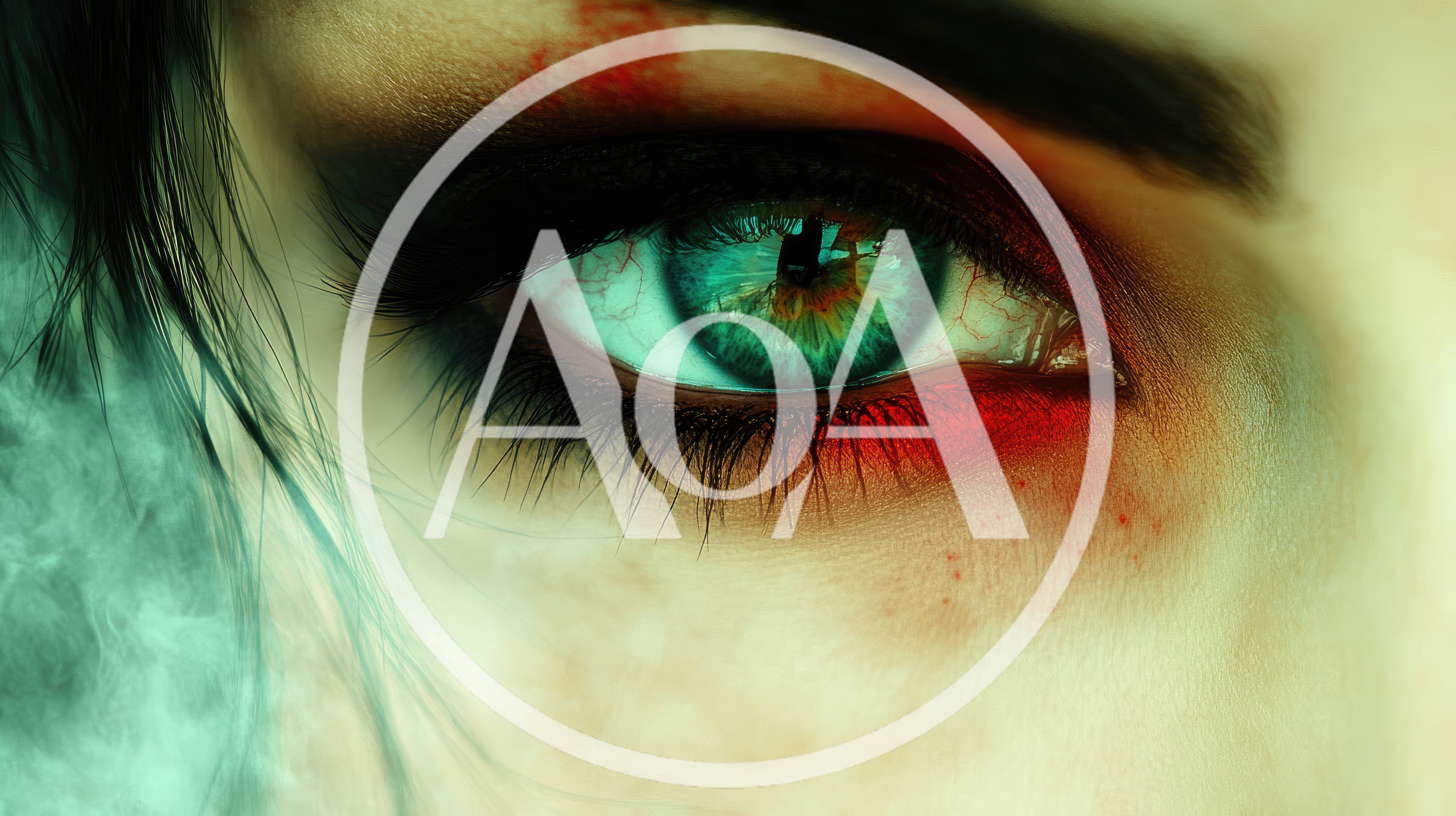 Extreme Close Up Of A Human Eye With Dramatic Makeup