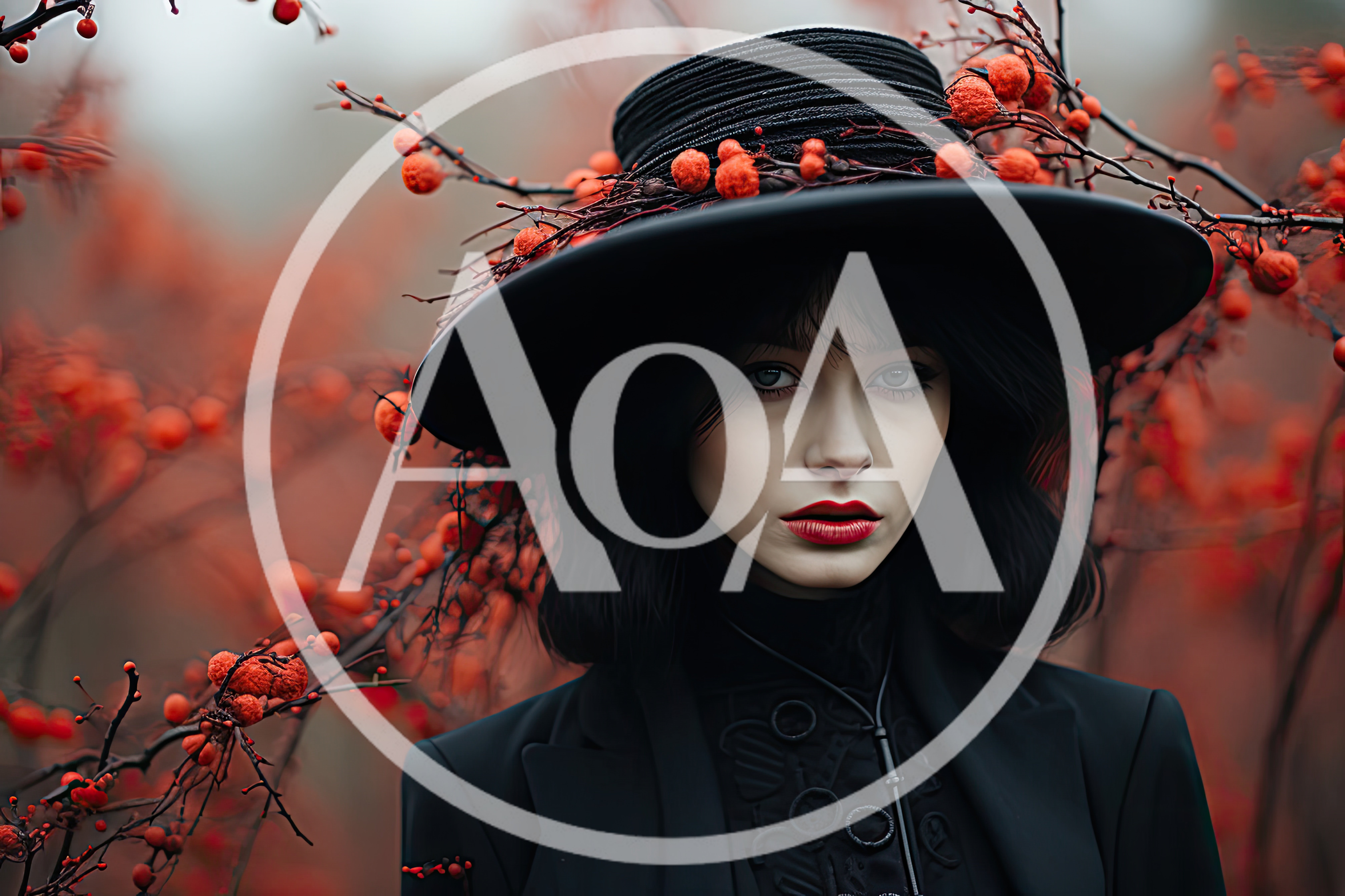 Portrait Of A Mysterious Woman In A Black Hat