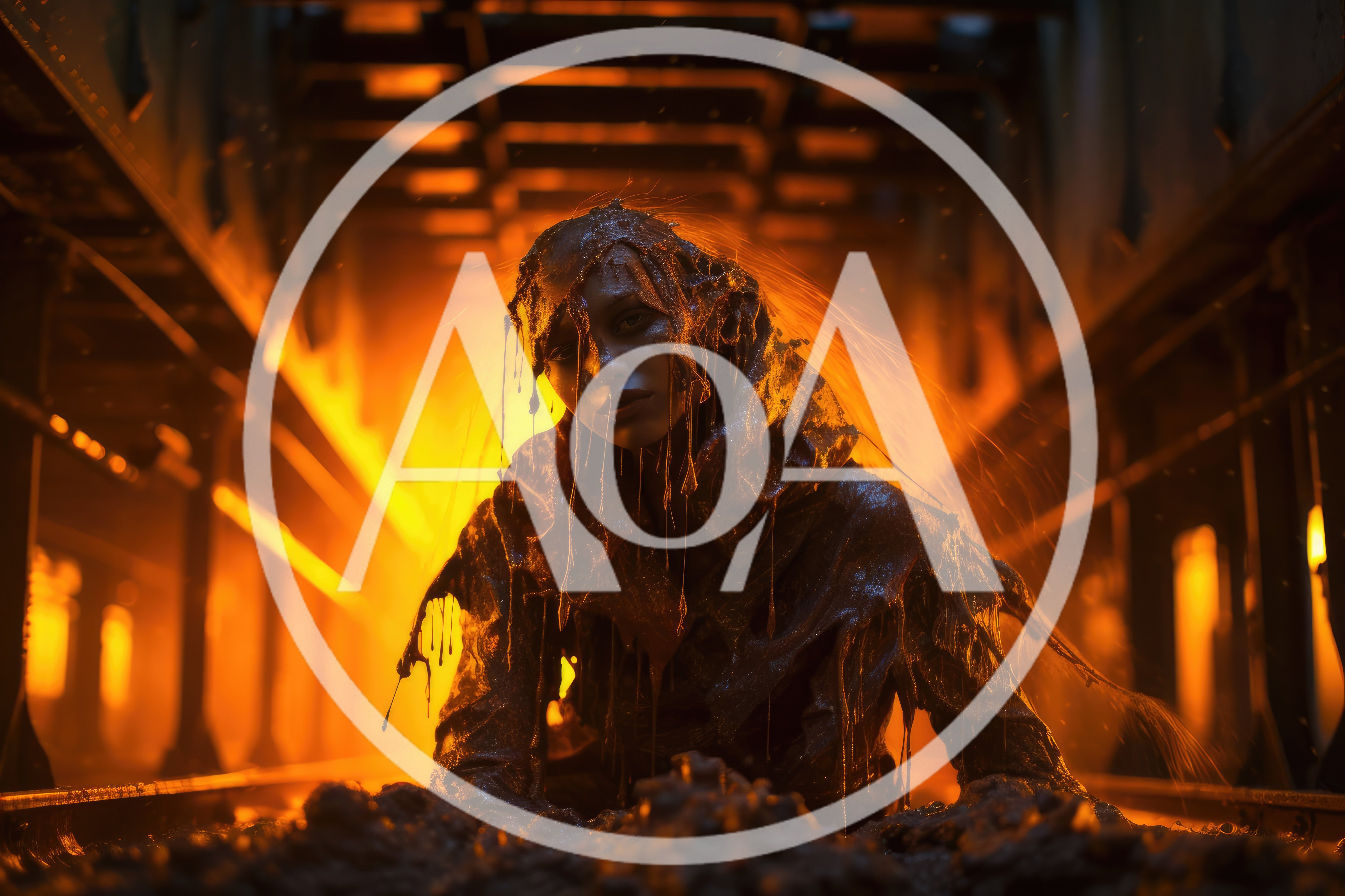Mysterious Woman Covered In Sludge In Industrial Tunnel