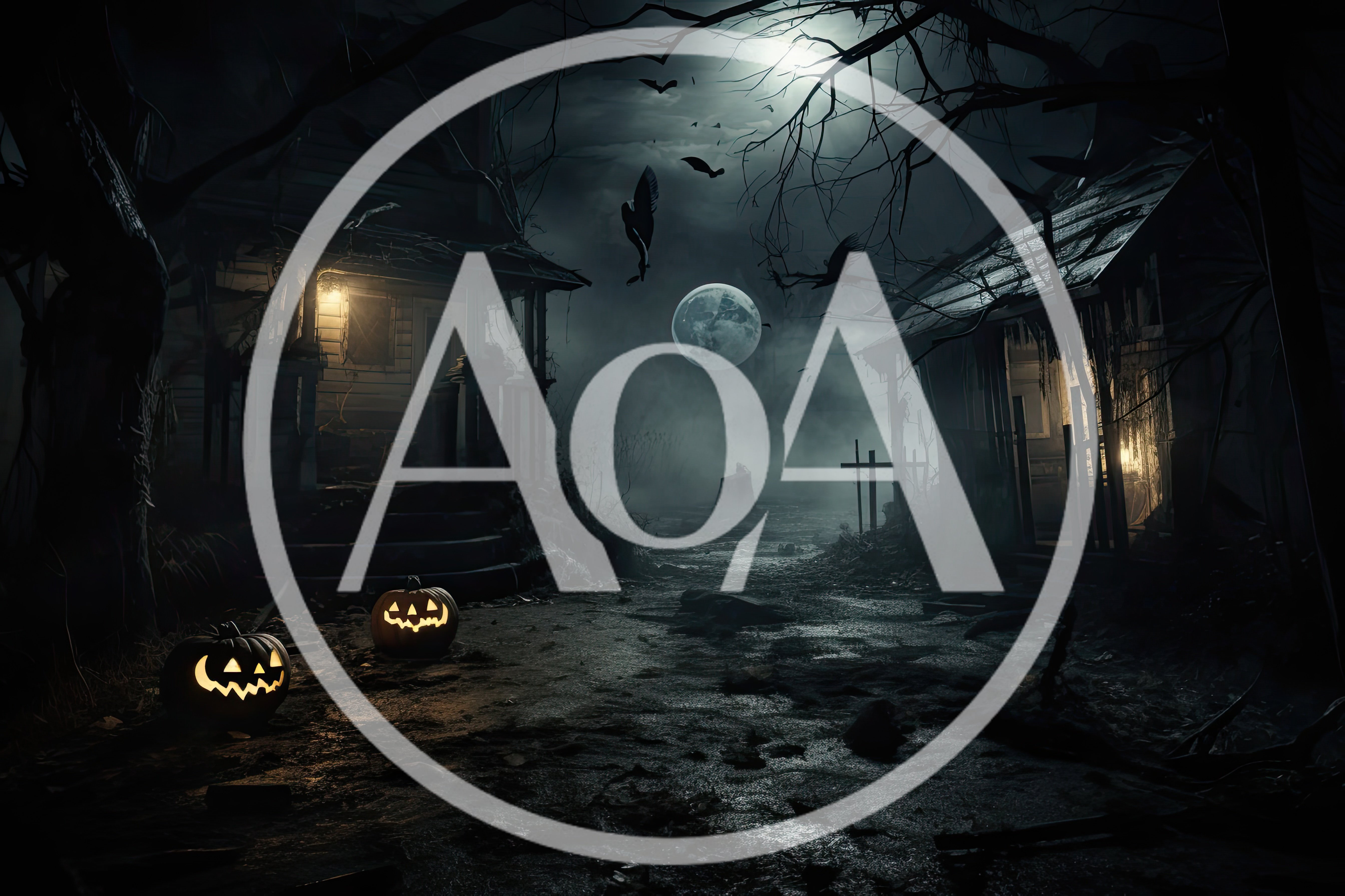 Spooky Abandoned Houses With Glowing Jack O Lanterns