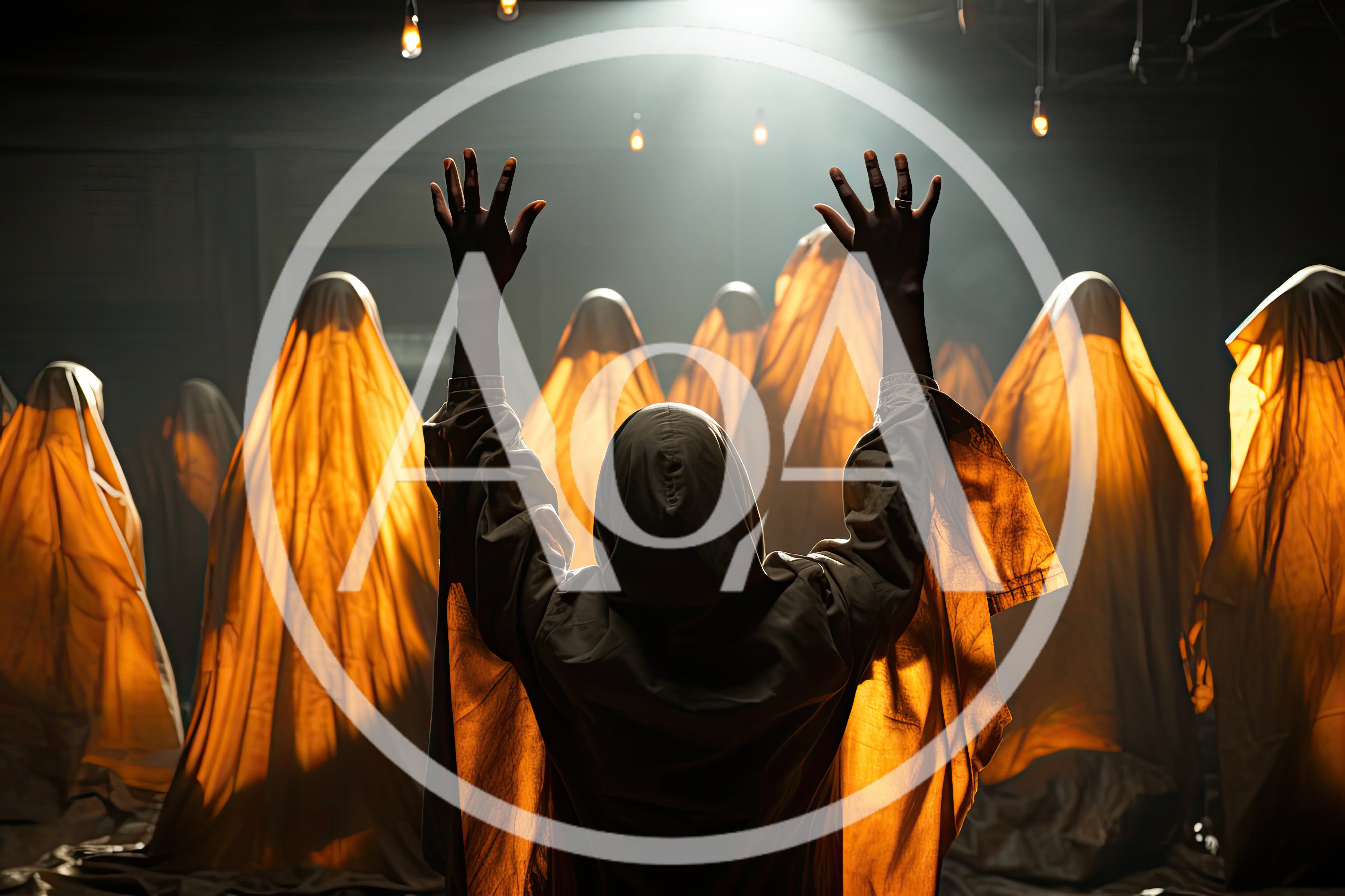 Group Of Hooded Figures In Ritualistic Gathering