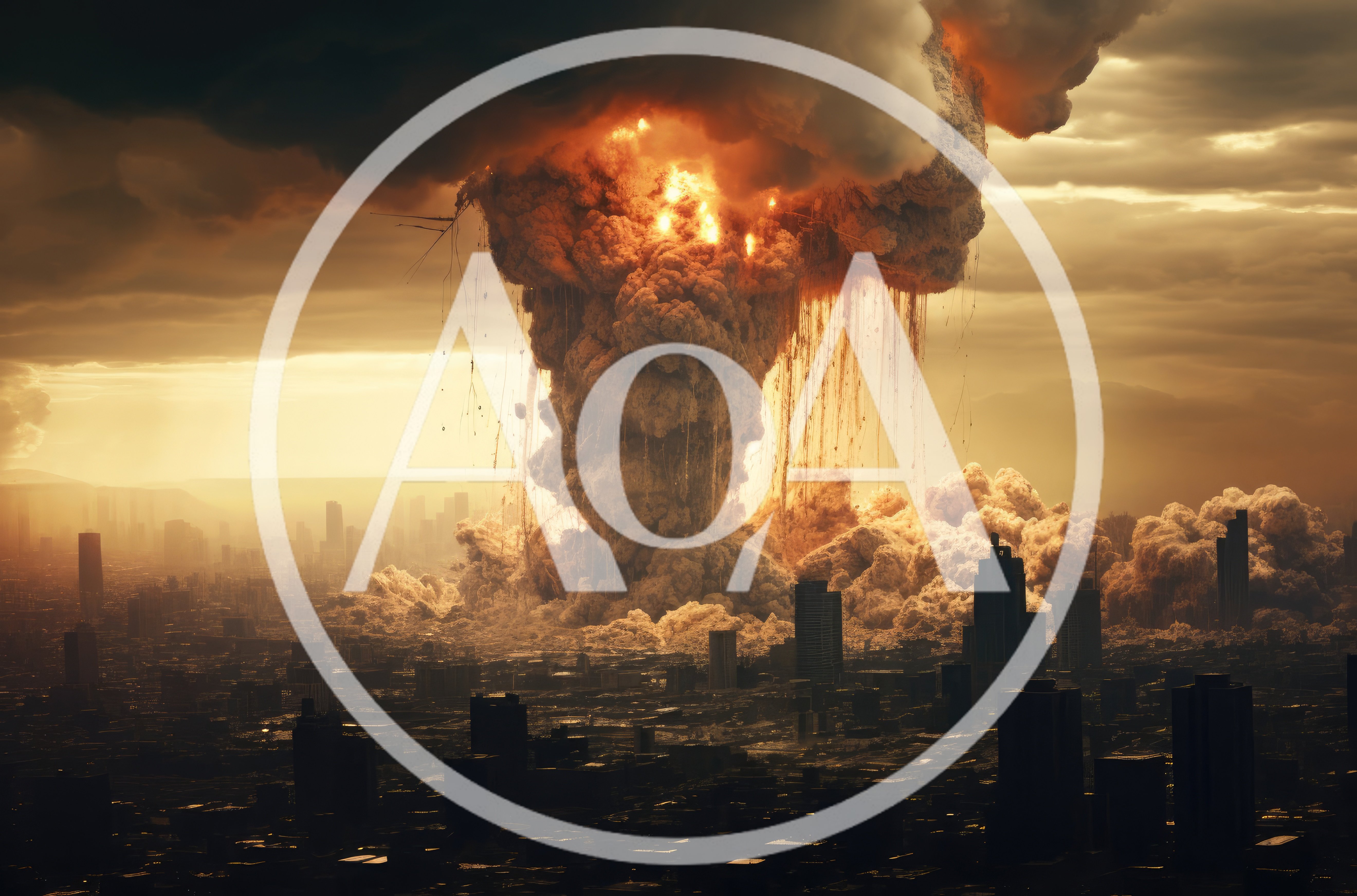 Massive Nuclear Explosion Over A Modern City Skyline