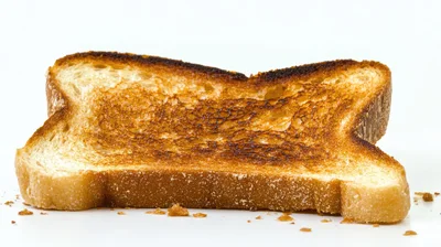 Single Slice Of Golden Brown Toasted Bread