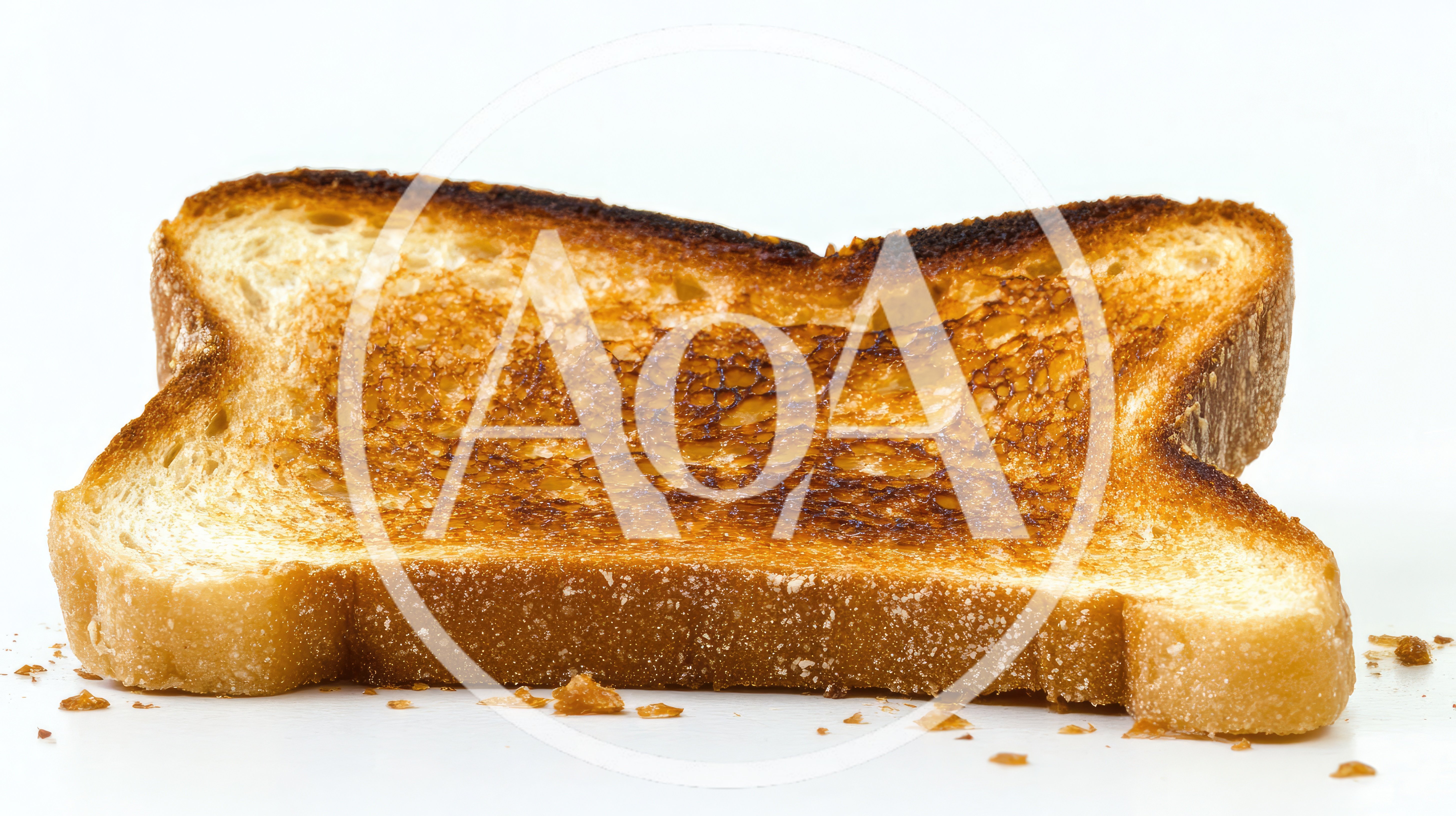 Single Slice Of Golden Brown Toasted Bread