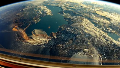 Earth View From International Space Station Window