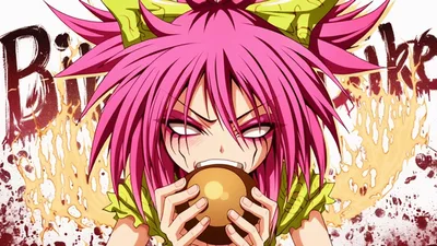 Anime Girl Eating A Bun With Intense Expression