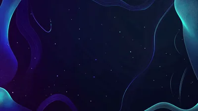 Abstract Glowing Wave Lines Moving On Dark Background