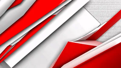 Abstract Red And White Geometric Motion Background