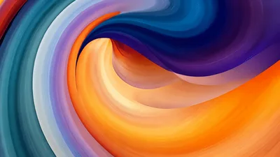 Abstract Swirling Colorful Fluid Motion Background