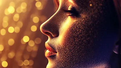 Digital Face Mapping Technology On Woman Profile