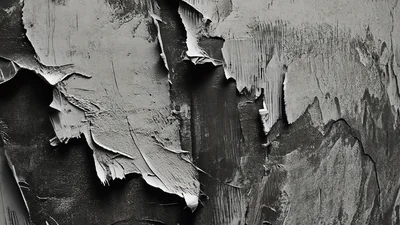 Abstract Grey Paint Texture With Peeling Layers