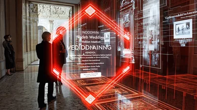 Augmented Reality Exhibition Display In Historic Italian Palace