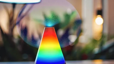Rainbow LED Cone Diffuser Emitting Mist