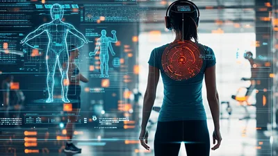 Futuristic Fitness Tracking With Augmented Reality Interface