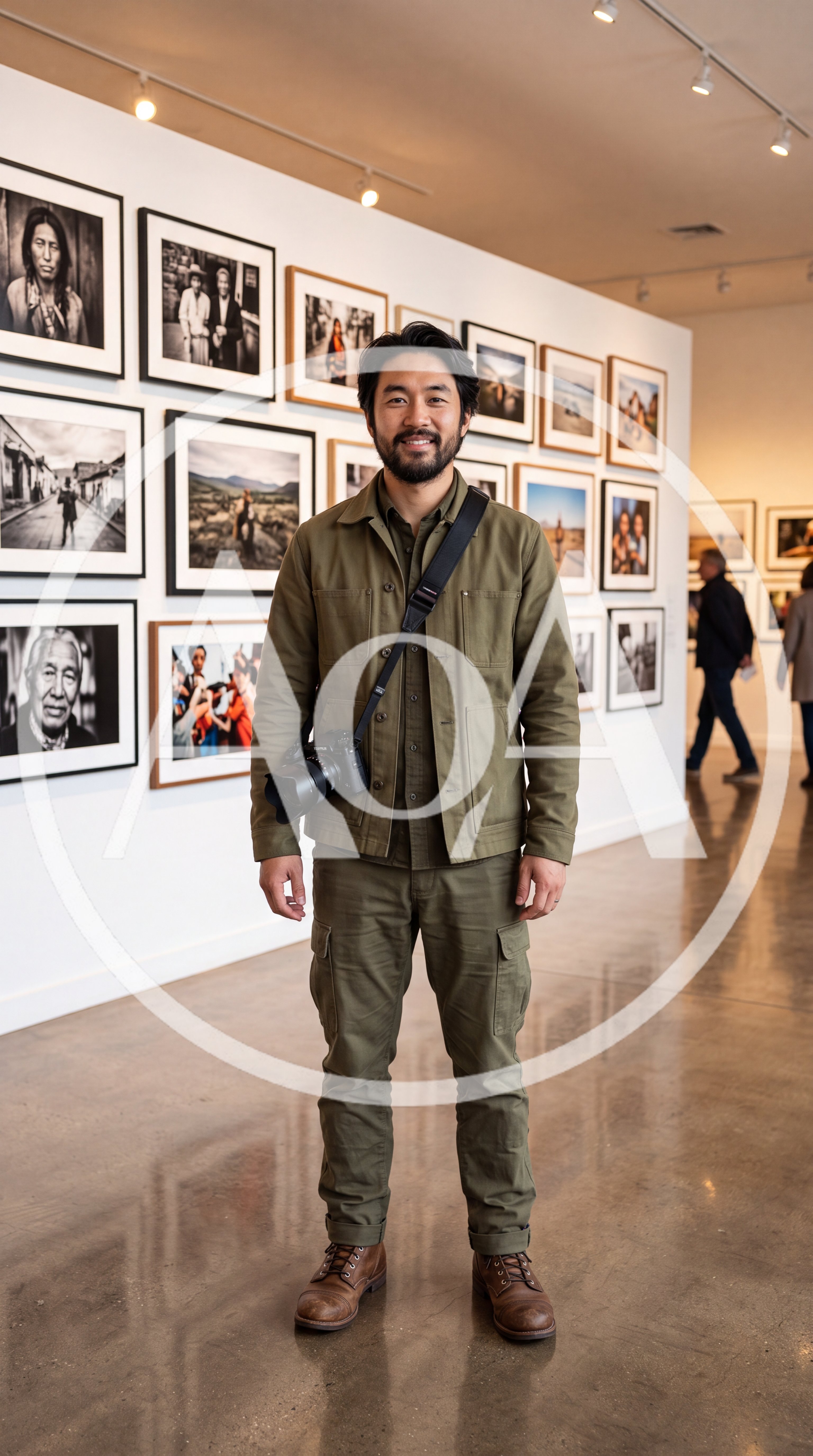 Portrait Of A Photographer In An Art Gallery