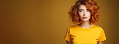 Portrait Of A Young Woman With Red Hair