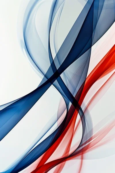 Abstract Flowing Blue And Red Silk Fabric Waves