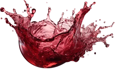 Red Wine Splash In A Glass Bowl