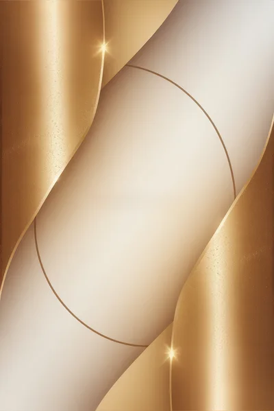 Abstract Golden Curves Background With Elegant Metallic Texture