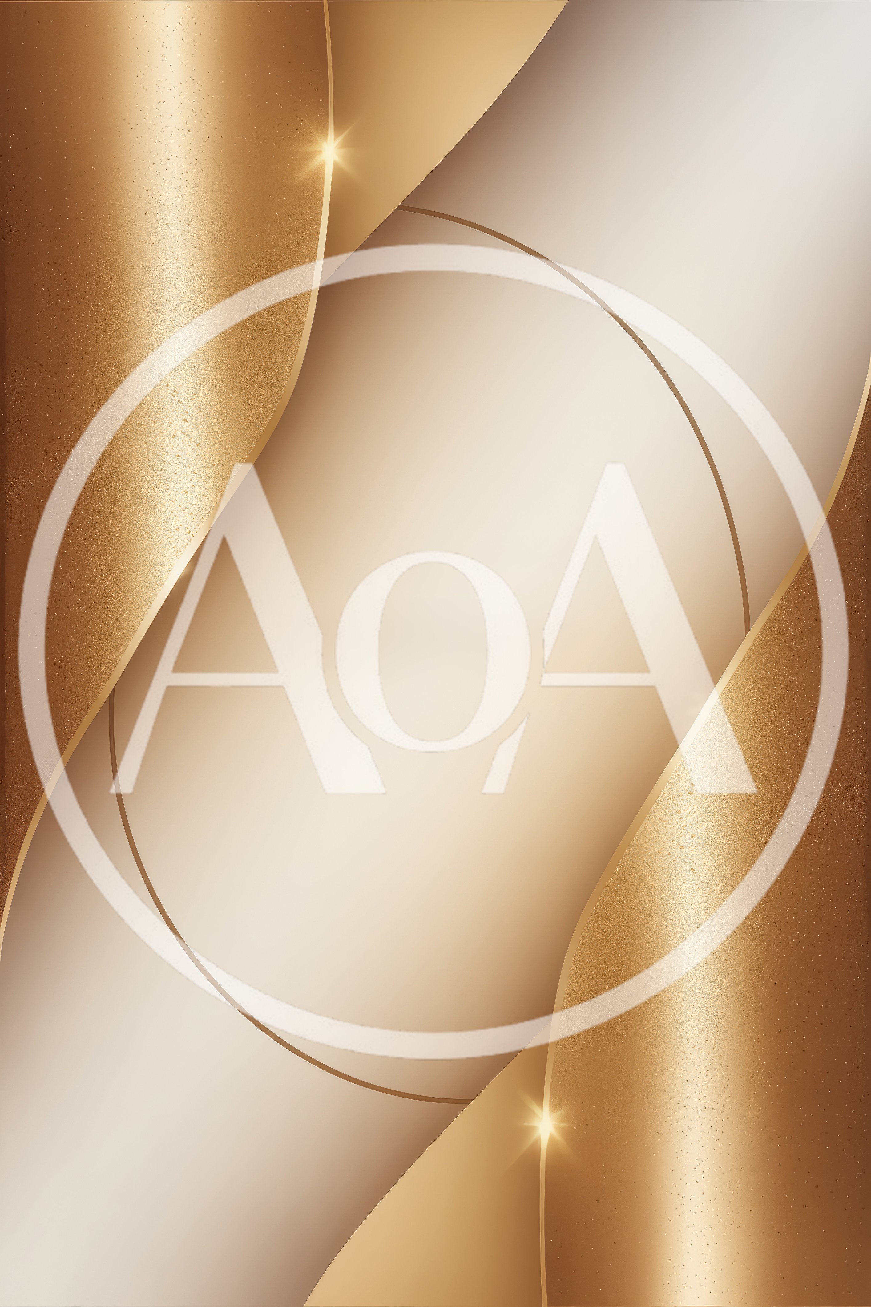 Abstract Golden Curves Background With Elegant Metallic Texture