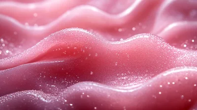 Abstract Pink Wavy Texture With Glittering Particles