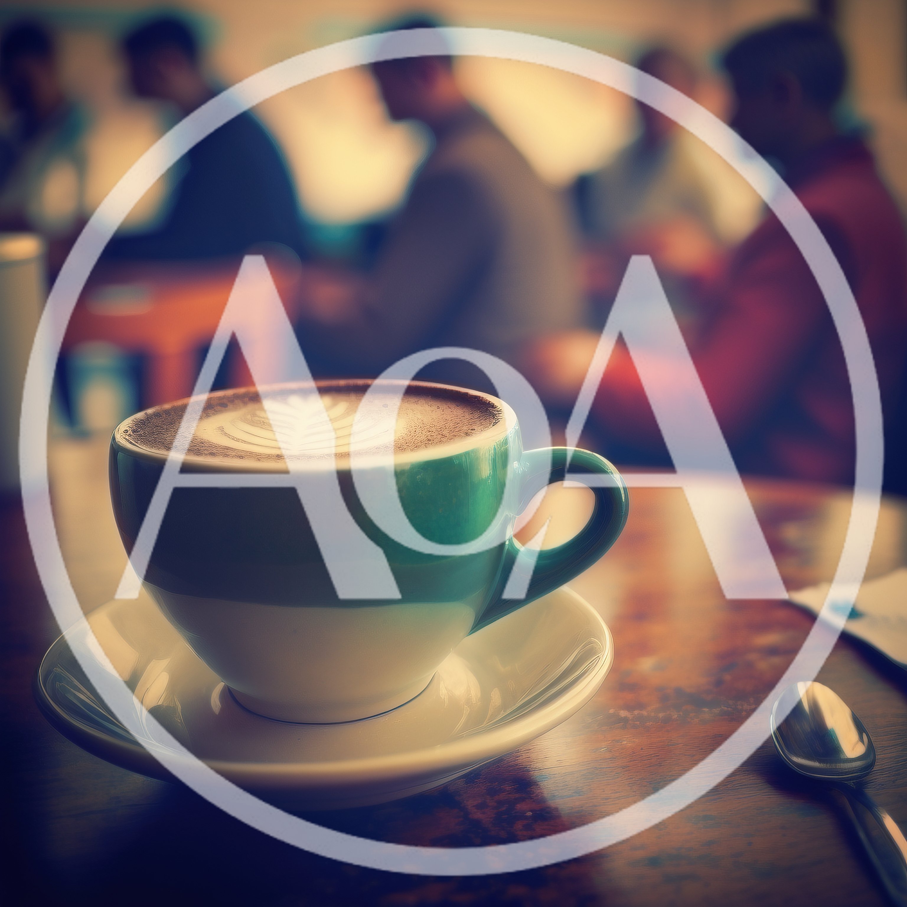 Cappuccino Cup With Latte Art In A Cafe