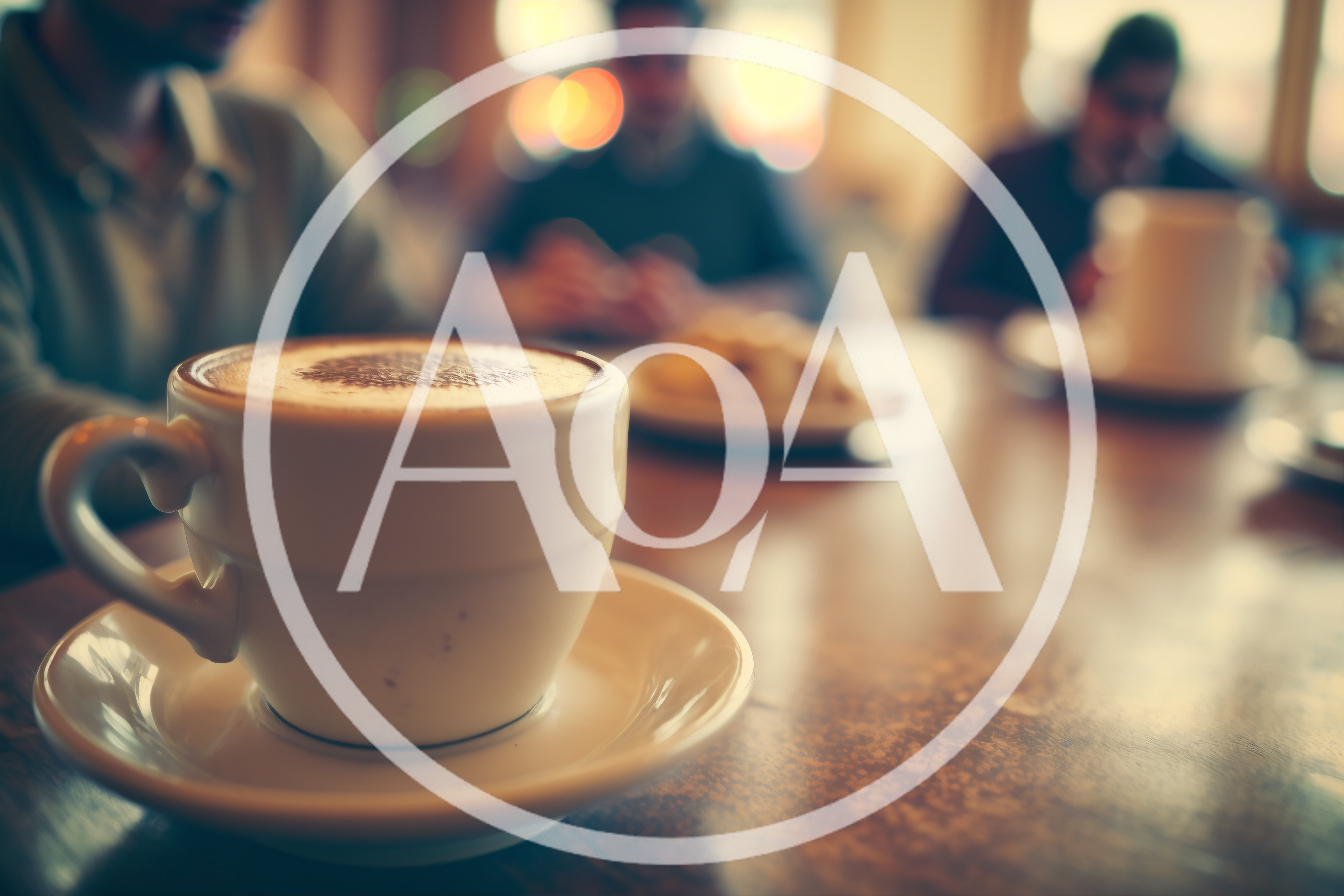 Close Up Of A Cappuccino Cup In A Cafe