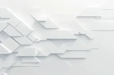 Abstract White Geometric 3D Background