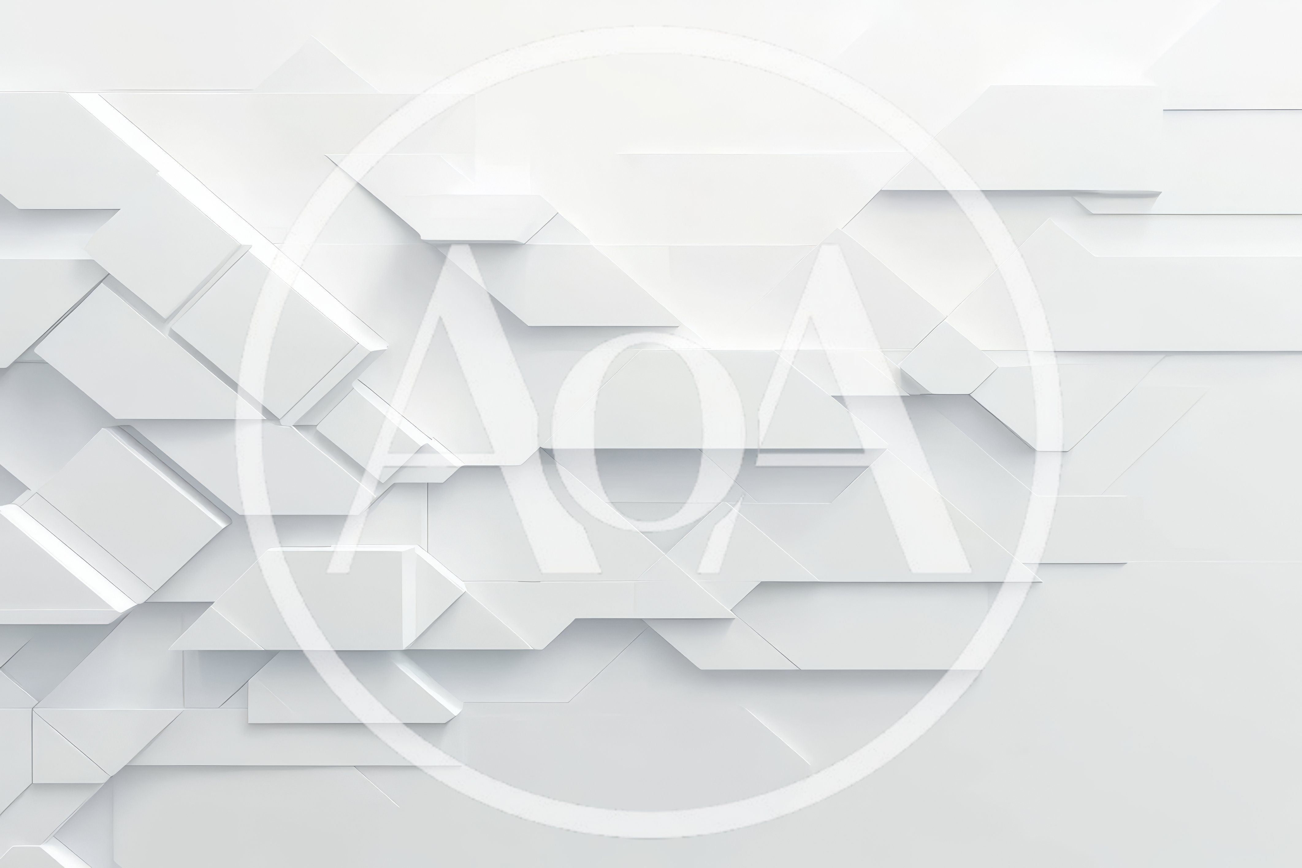 Abstract White Geometric 3D Background