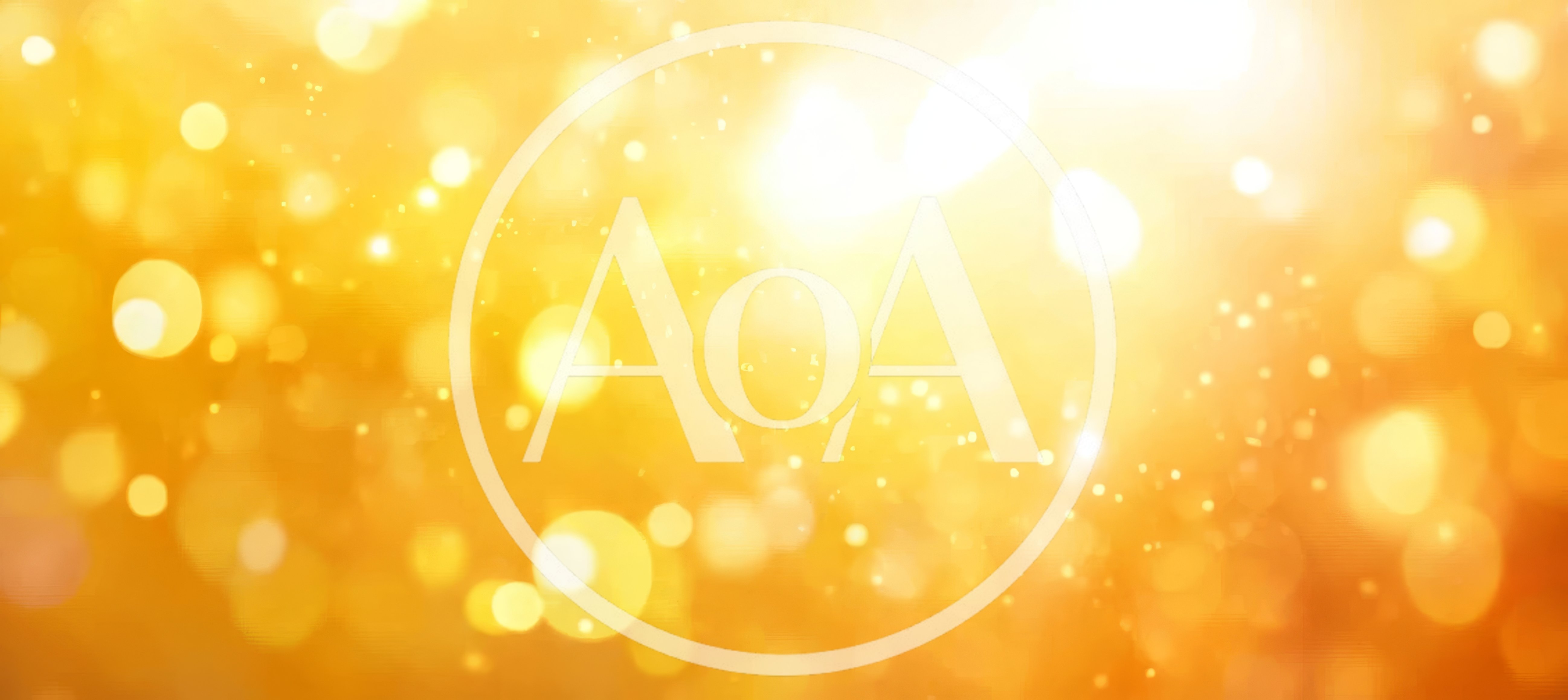 Golden Bokeh Light Particles Background