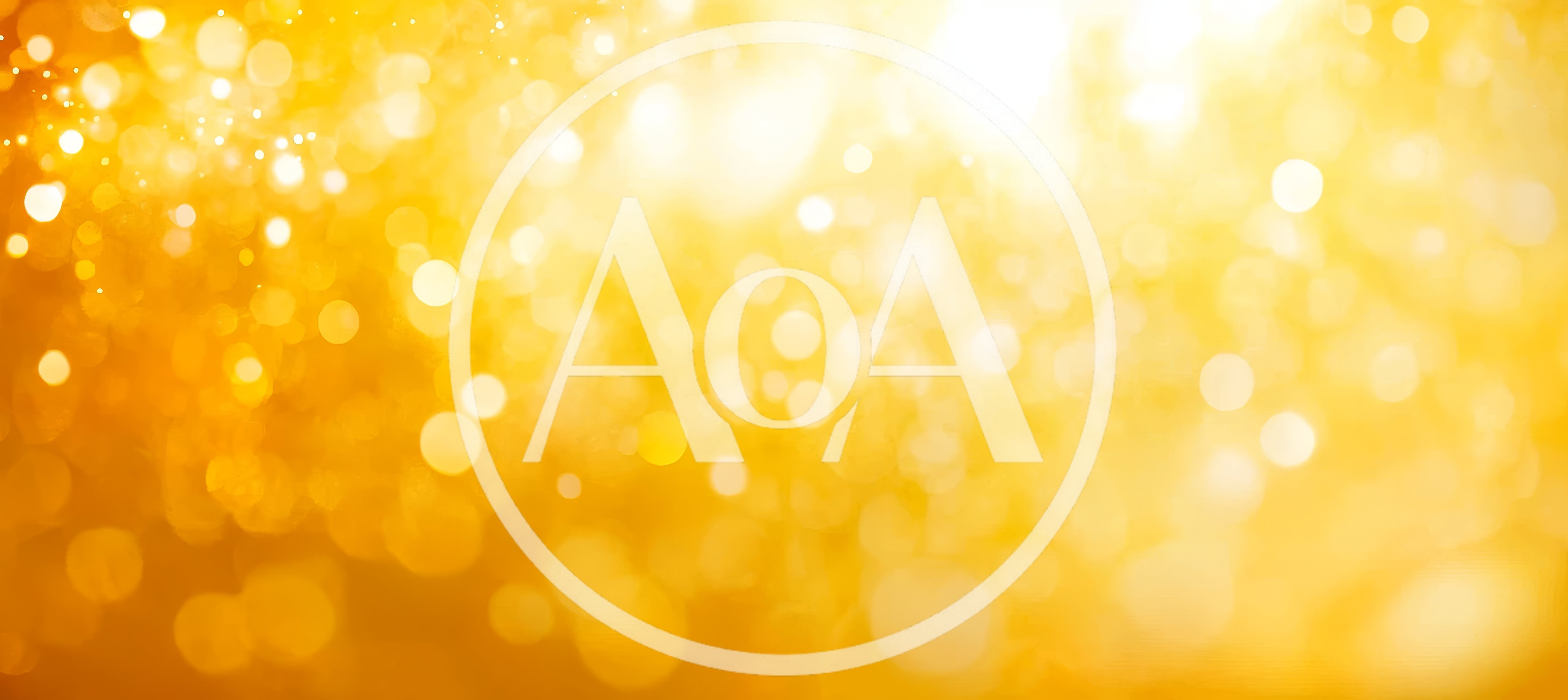 Abstract Golden Bokeh Light Background