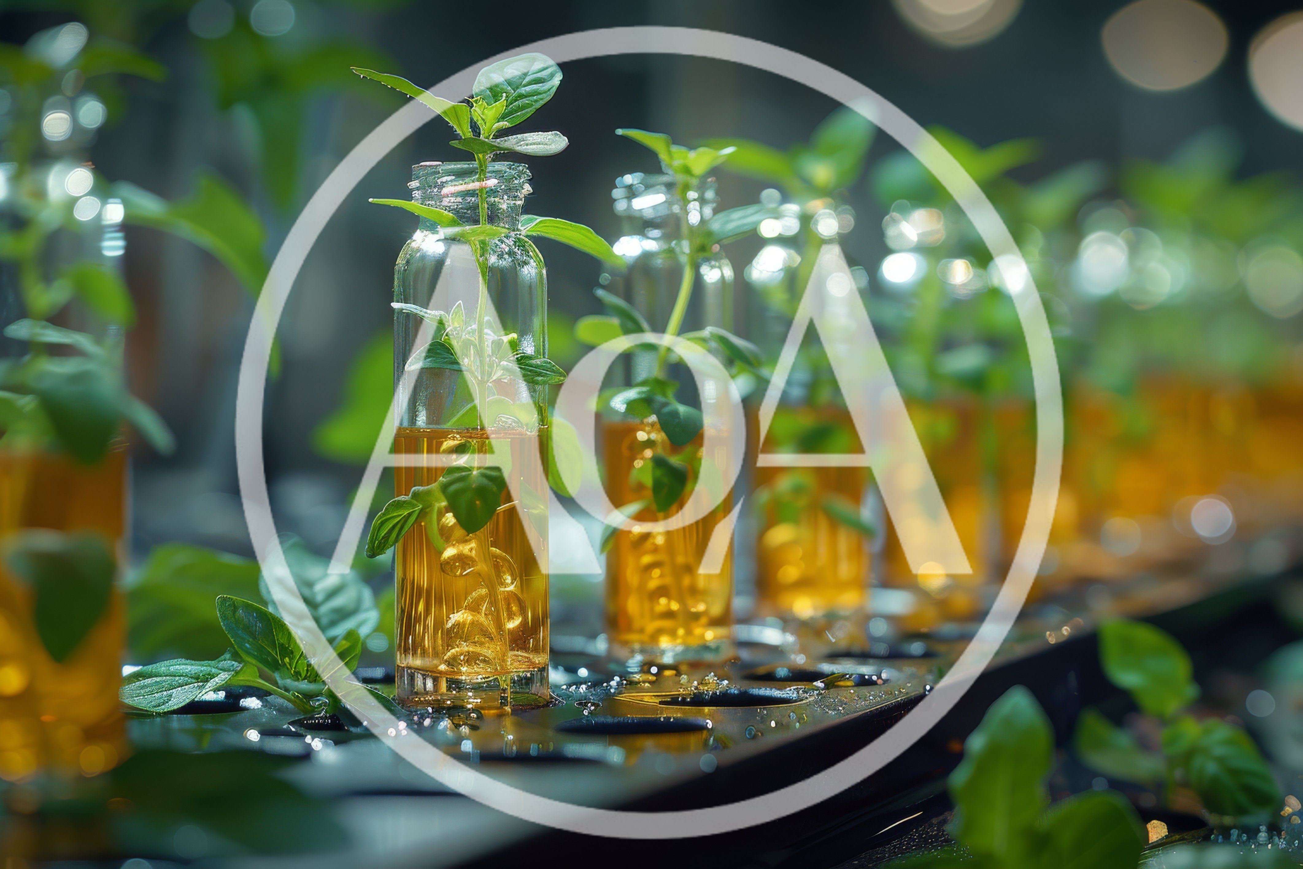 Hydroponic Herb Propagation In Glass Vials