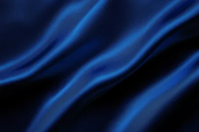 Deep Blue Satin Fabric Texture Background