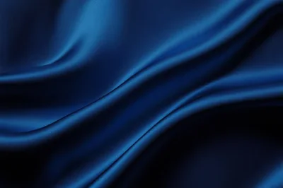 Deep Blue Silk Fabric Texture Background