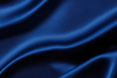 Deep Blue Silk Fabric Texture Background