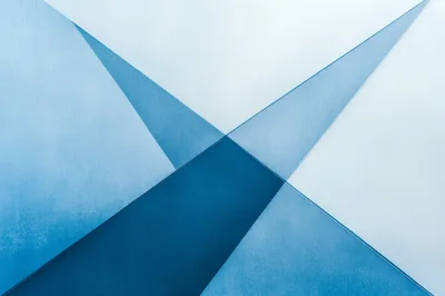 Abstract Geometric Background With Overlapping Blue Panels