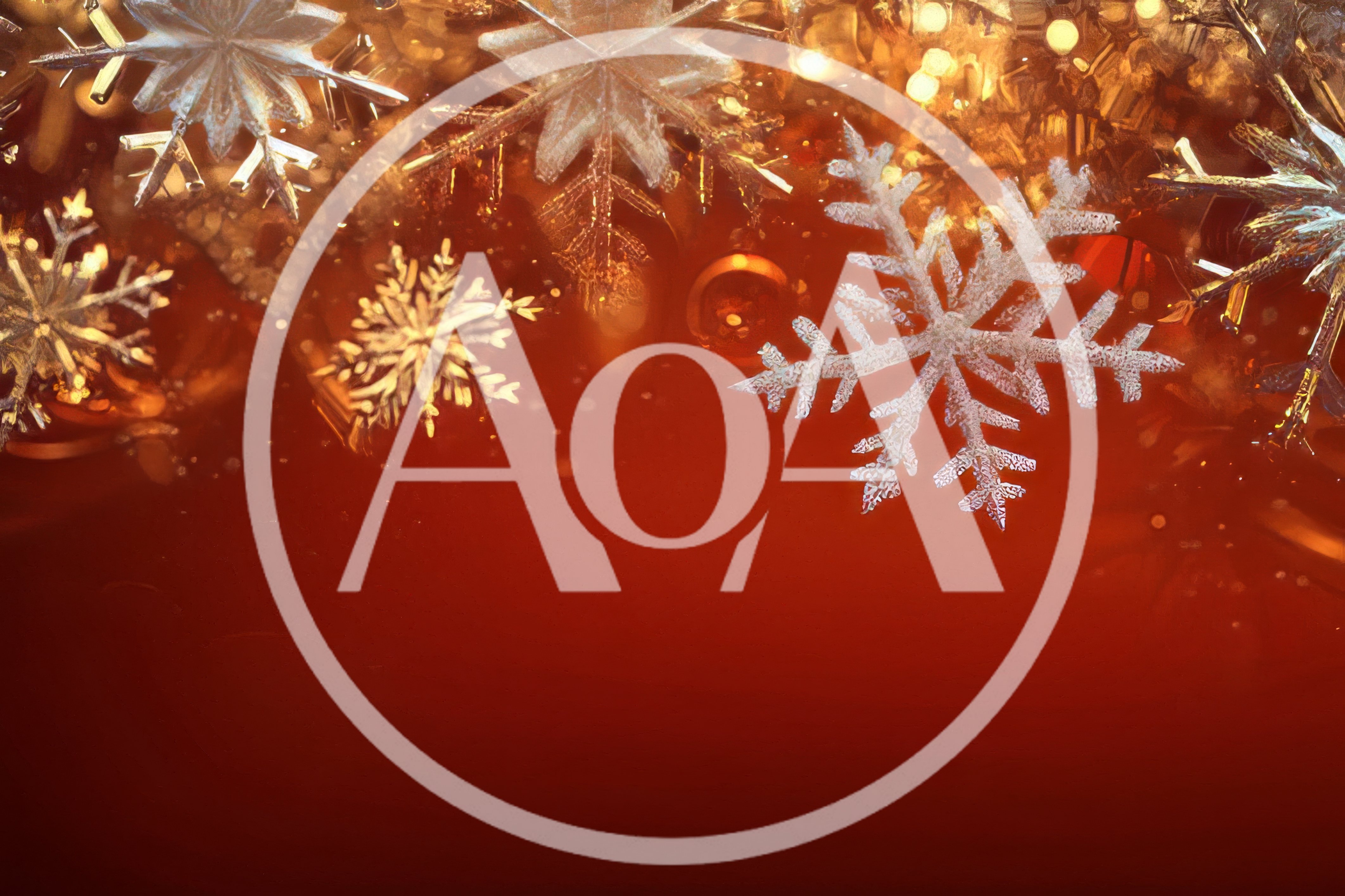 Festive Christmas Background With Decorative Snowflakes