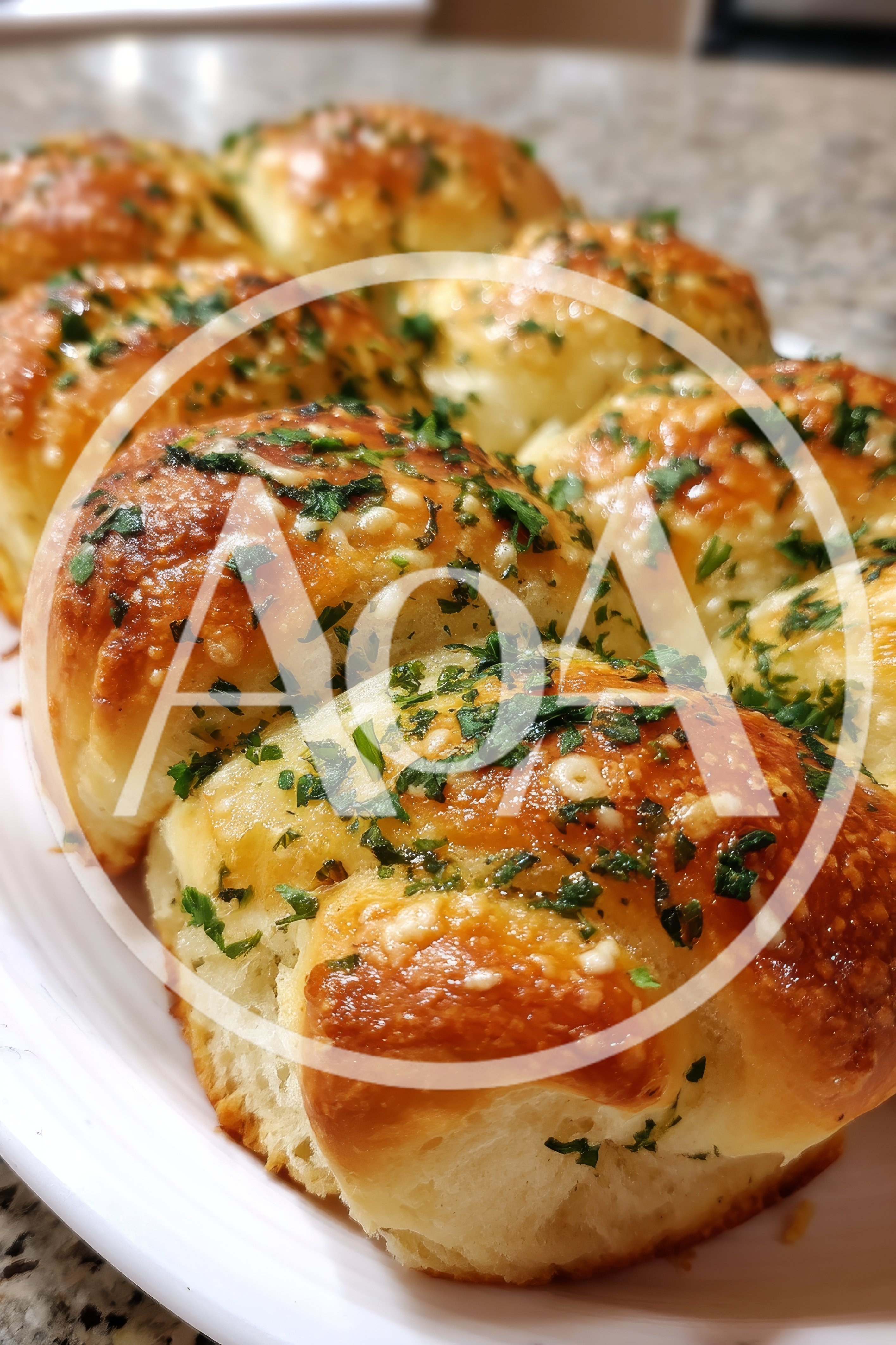 Freshly Baked Garlic Herb Dinner Rolls