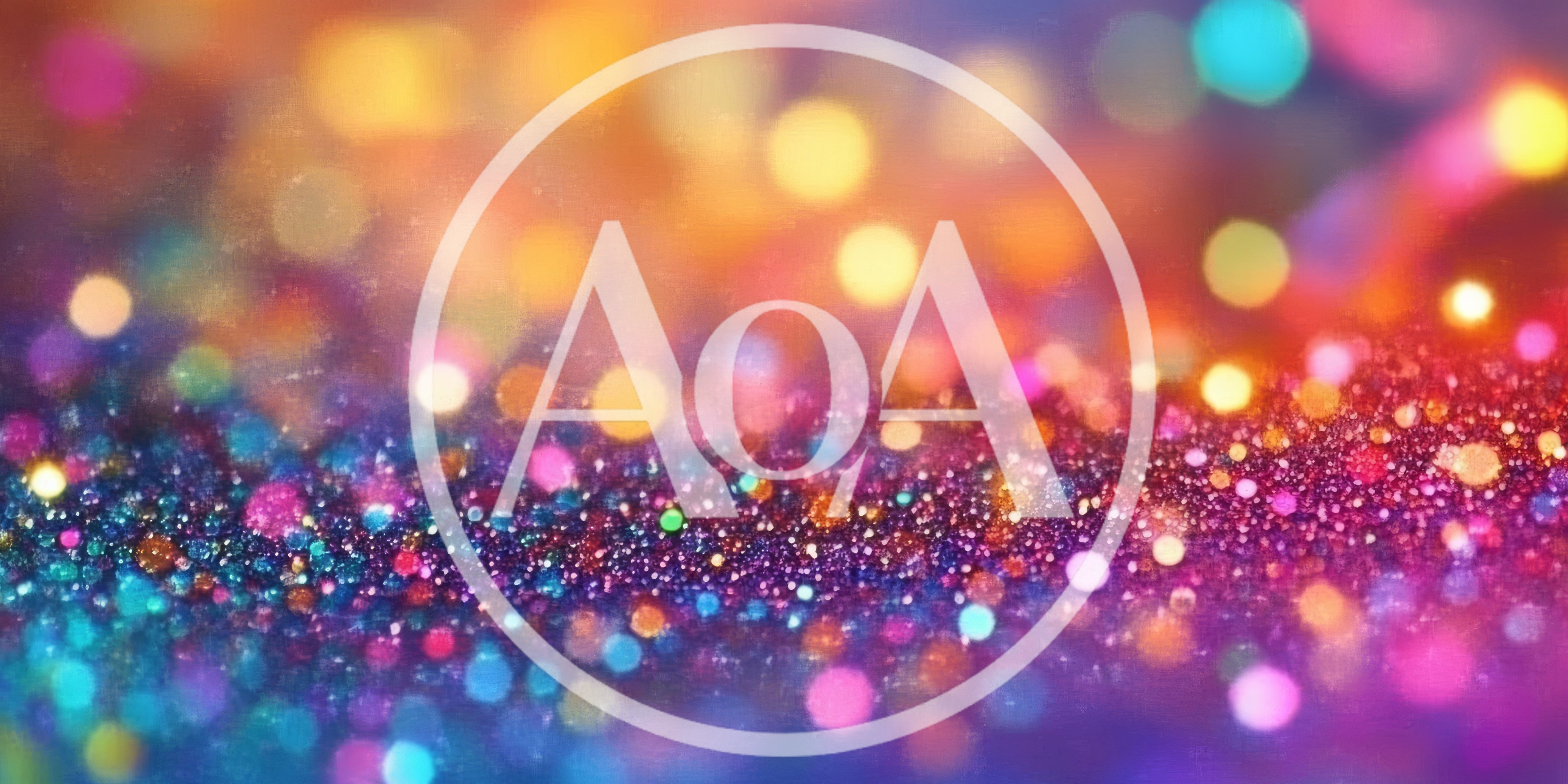 Abstract Colorful Glitter Background With Bokeh Light Effects