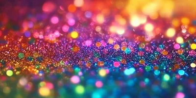 Abstract Colorful Glitter Bokeh Background