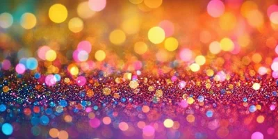 Abstract Colorful Glitter Background With Bokeh Effect