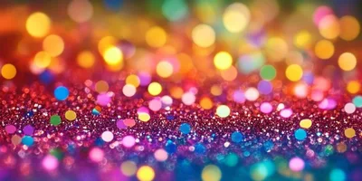 Abstract Colorful Glitter Bokeh Background