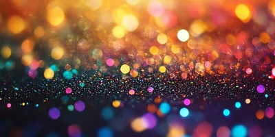 Abstract Colorful Glitter Bokeh Background